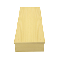 Présentoir Commercial en Bois Naturel à Grain Visible, Table Basse pour Pulls, Jeans, Sacs à Main et Aménagements de Magasin