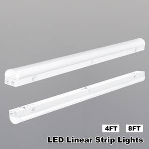 Bande lumineuse LED 8FT 100W/90W/80W/70W/50W CCT réglable 2.7/3.5/4/5/5.7K 120-277VAC DIMMABLE 0-10V pour éclairage professionnel - Product Image 1