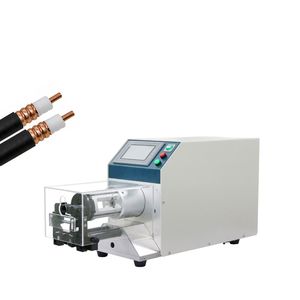 Bande de dénudage de câbles coaxiaux à démarrage par pédale semi-automatique Machine à dénuder les câbles coaxiaux à 9 couches - Product Image 5