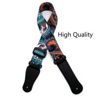 Vente chaude Personnalisé 50mm En Plastique Polyester Sangle De Guitare Impression Par Transfert Thermique Matériel De Haute Qualité