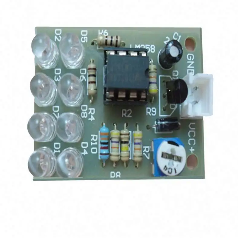 Electronic DIY Kit LM358 Breathing Blue LED Kit LED Flash Kit