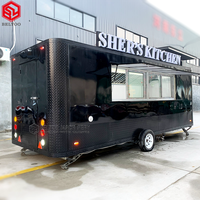 Belyoo Chariot à café mobile personnalisé Remorque alimentaire entièrement équipée Kiosque de fourgonnette de rue personnalisé Camion de nourriture avec certification CE DOT