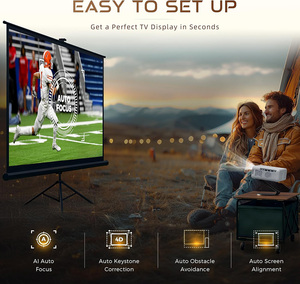 Projecteur Aurzen Eazze D1 Gold 1080P <span class=keywords><strong>Netflix</strong></span> Officiellement Licencié Mise au Point Automatique Correction Trapézoïdale Dolby Portable à Bas <span class=keywords><strong>Prix</strong></span> - Product Image 2