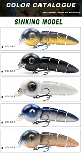 Isca-señuelo De Pesca Artificial, <span class=keywords><strong>cebo</strong></span> De Pesca duro biónico De 5 segmentos, 15cm, 40g - Product Image 6