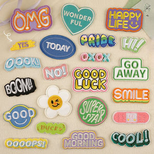 Trái tim hoa hướng dương từ tiếng Anh may vá may vá may mắn nụ cười tự làm thêu vá thêu vá tự dính - Product Image 1