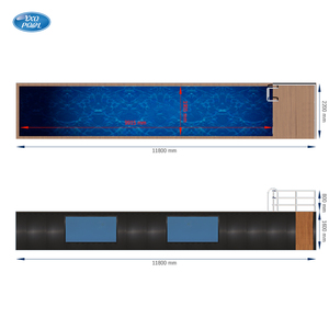<span class=keywords><strong>Piscine</strong></span> rectangulaire en FRP de 8 m, <span class=keywords><strong>piscine</strong></span> de nage en fibre de verre de 8 mm, étanche, pour projets résidentiels, commerciaux et extérieurs - Product Image 3