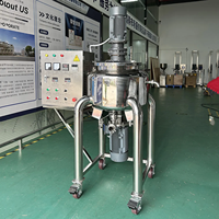 Mélangeur mobile homogénéisant émulsifiant avec chauffage électrique contrôle de vitesse VFD pour shampooing production de boissons