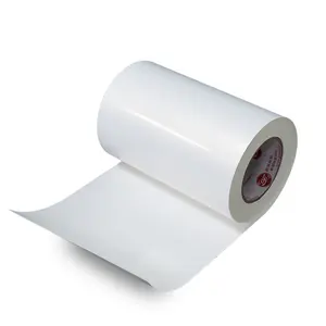 لفافة من الفينيل ذاتي اللصق PP بيضاء لامعة قابلة للطباعة مقاومة للماء بسعر الجملة