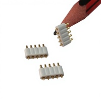 Connecteur à broches Pogo plaqué or avec sonde à ressort pour test de contact de batterie, sonde à broches à ressort
