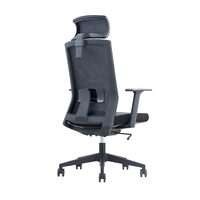 Chaise de bureau pivotante ergonomique moderne en maille orange avec dossier haut et hauteur réglable pour cadre