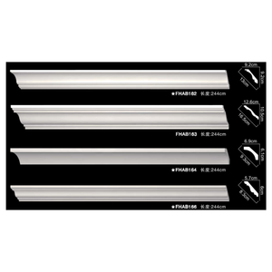 Moulure de plafond en polyuréthane PU, légère, facile à installer, qualité export, style fédéraliste, moulure lisse - Product Image 1