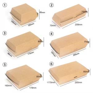 Caja de Embalaje de Cartón Plegable Personalizada para Alimentos, Caja para Llevar Papas Fritas y Hamburguesas con Logotipo Impreso - Product Image 4