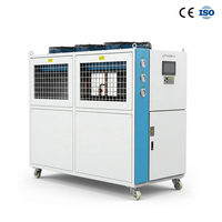 Refroidisseur d'eau industriel à glycol refroidi par air Honeywell R290/R32/R22/R410A/R134A/R407C/R404A, système 220V~480V 15HP