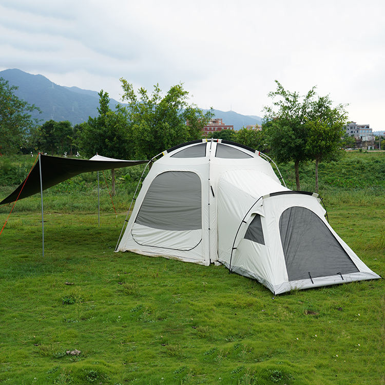 Tente principale et tente et bâche de chambre à coucher