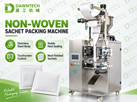 Machine d'emballage automatique de poudre à vis sans fin, machine d'emballage de sachets non tissés à trois soudures ultrasoniques pour poudre fine de chaux minérale