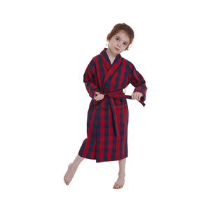 100% coton Kimono Lounge <span class=keywords><strong>peignoir</strong></span> pour enfants Toddle filles et garçons vêtements de nuit pour Spa Robe - Product Image 4