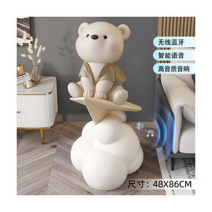 Escultura Creativa de Oso, Lámpara Decorativa para Sala de Estar, Oso Astronauta, Escultura Creativa de Oso con Audio Bluetooth y Voz Inteligente - Product Image 3