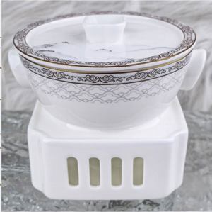Service de table en porcelaine fine 45% de cendre de grès, motif paysage de montagne marbrée, bord doré en relief, pour hôtels, mariages et restaurants - Product Image 5