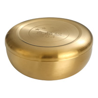 Bol à riz coréen en acier inoxydable avec couvercles 8.5cm/10.5cm/12cm bol de service à céréales à riz en métal petit bol anti-brûlure pour enfant
