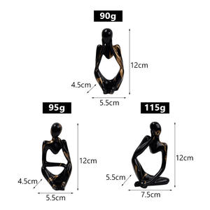 Figura de resina nórdica personalizada al por mayor, de 3 piezas escultura abstracta, decoración de estantería, Color arcoíris, estatua del <span class=keywords><strong>pensador</strong></span> - Product Image 6