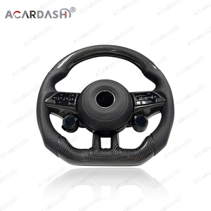 Acardash para <span class=keywords><strong>Maserati</strong></span> GranTurismo GT/GC 2007-2022 ACARDASH 2025 Nuevo Volante Mejorado de Fibra de Carbono Roja/Cuero - Product Image 4