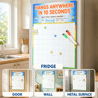 Tableau magnétique flexible effaçable à sec pour enfants, tableau de récompenses, tableau des tâches, tableau de motivation comportementale, entraînement aux habitudes pour enfants