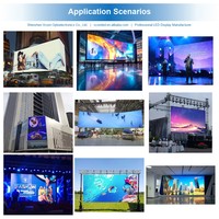 Mur d'écran LED de publicité d'intérieur d'affichage à LED de location d'étape de panneau de 500x500mm