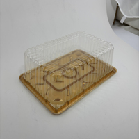 Boîtes en plastique transparent PET de qualité alimentaire en gros, emballages jetables haut de gamme pour gâteaux, pain et en-cas