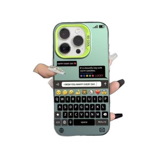 Coque de téléphone portable fantaisie vintage avec clavier pour <span class=keywords><strong>iPhone</strong></span> 16 Plus 17 Air Pro Max, antichoc, protection arrière - Product Image 6