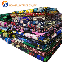 Kain Organza Katun Belanda Batik Carded Polos Tenun Cetak Ankara Afrika Pengiriman Langsung Grosir Kustom 100% Katun