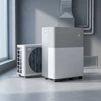 Aire Acondicionado Portátil Split Midea de 11 BTU, Frecuencia Variable, Refrigeración y Calefacción, Control Remoto, Compatible con Aplicaciones, Clase A+++ COP