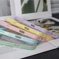 Coque de téléphone portable transparente antichute et étanche en TPU, style Ins, avec cadre coloré, la plus vendue pour iPhone 17 16 Pro Max