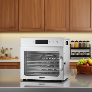Deshidratador de Alimentos Vevor de 8 Bandejas de Acero Inoxidable, 1300W, Control Digital, Uso Comercial - Product Image 2