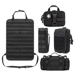 Panneau organisateur universel tactique MOLLE pour dossier de siège avec pochettes, sac de rangement multi-usages pour outils de véhicule, organisateur de siège de voiture - Product Image 6
