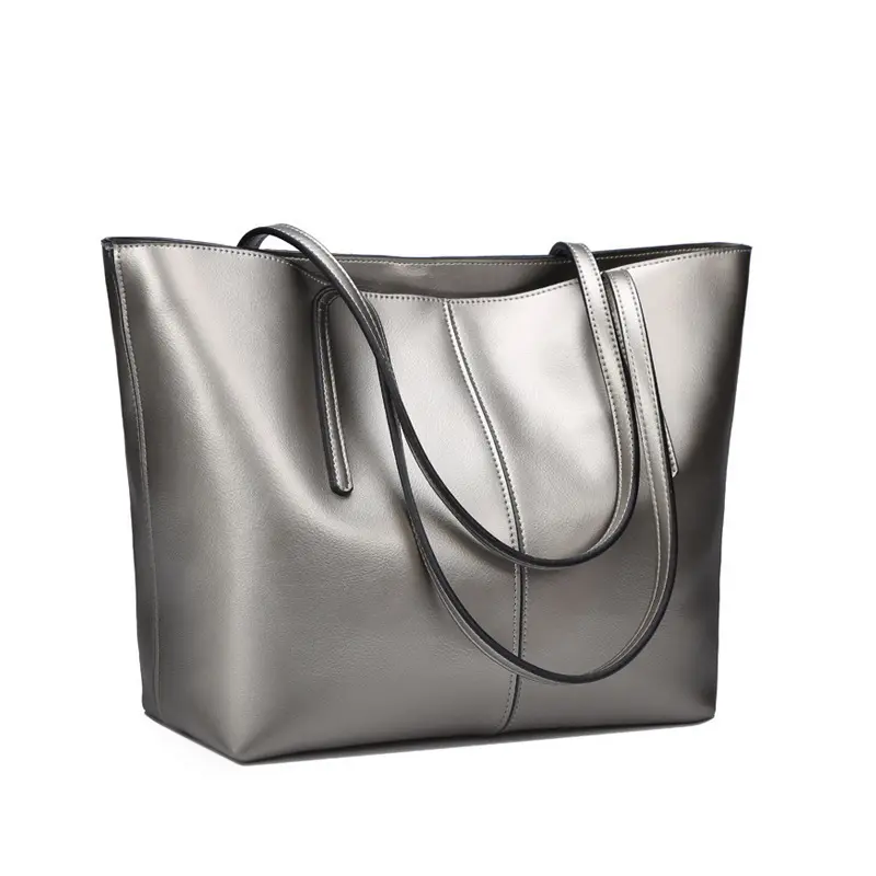 Роскошная дизайнерская Вместительная женская сумка-тоут из воловьей кожи, дамская сумочка на одно плечо, кошелек