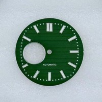 NH35 Skeletonized Surface Green Luminous pour Nautilus Dial Perfect Fit for 30.5mm Watches with NH38 Movement