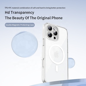 <span class=keywords><strong>Funda</strong></span> <span class=keywords><strong>Transparente</strong></span> para iPhone 16 Pro Max, Cubierta Magnética de TPU y PC, Brilla en la Oscuridad, <span class=keywords><strong>Funda</strong></span> <span class=keywords><strong>Transparente</strong></span> para iPhone 16 - Product Image 3
