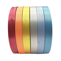 Ruban tissé en polyester/nylon à chevrons vert militaire HT Factory, couleur unie brodée, dos épaissi écologique
