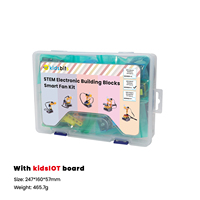 Kidsbits STEM Blocs de construction électroniques Kit de ventilateur intelligent robotique pour l'éducation avec carte ESP32