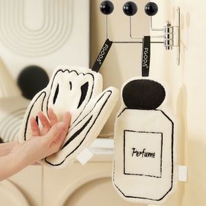 Serviette de toilette de luxe pour la maison, double épaisseur, suspendable, brodée, séchage rapide, douce, absorbante, en microfibre - Product Image 1