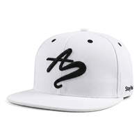 Gorra de béisbol snapback de 6 paneles con bordado 3D personalizado, visera plana rígida, cierre trasero, estilo hip hop urbano, para hombres y mujeres