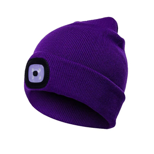 Gorro de Punto LED al por Mayor con Luz USB, Paquete de 4 Piezas - Product Image 5