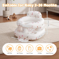 Siège gonflable portable pour bébés de 3 à 36 mois, chaise gonflable pour tout-petits avec barrières de sécurité