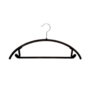 Venta caliente Percha de terciopelo con barra Precio más barato <span class=keywords><strong>Curva</strong></span> Percha flocada - Product Image 3