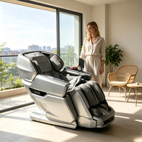 Fauteuil de massage électrique avec revêtement en cuir résistant au froid, chauffage intégral du corps et style classique stable, pour la maison et le bureau