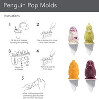 Ensemble de 4 moules à glaces en silicone pour Halloween avec bâtonnets squelette, compatibles lave-vaisselle, avec des éléments d'horreur