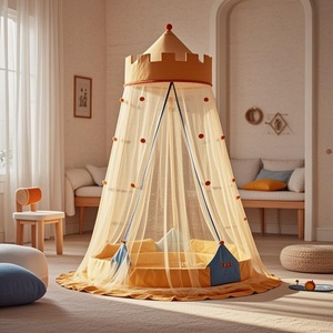 An toàn thoáng khí trẻ em giường muỗi <span class=keywords><strong>net</strong></span> với sắt đứng Vòng mã hóa Sheer Rèm Lưới Lều mùa hè Giường Bao vây tán - Product Image 6