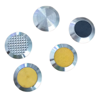 Plaques de signalisation tactiles en laiton pour voies publiques, en acier inoxydable 304 316, bandes indicatrices antidérapantes pour personnes aveugles