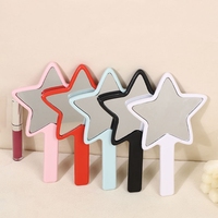 FIORTIA Miroir de poche mignon en forme d'étoile, miroir de maquillage léger en plastique pour les fans de K-pop, les fêtes et les cadeaux