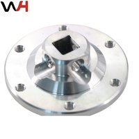 Accouplement à bride usiné CNC en alliage d'aluminium et acier inoxydable, diamètre intérieur 12 mm, type fixe, connecteur d'axe de perçage pour RC